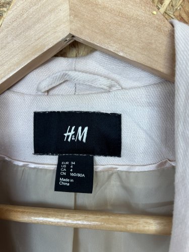 Lněné sako H&M 100 % len