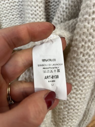 Oversize kardigan Made in Italy 100 % acryl