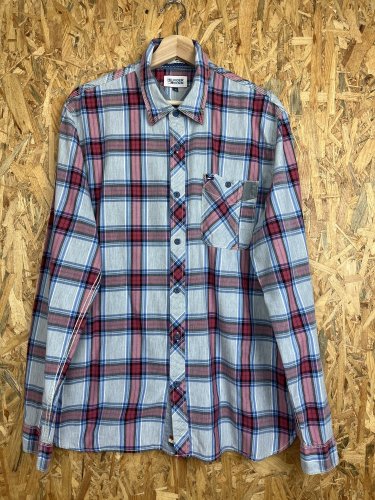 Kostkovaná košile Tommy Hilfiger 100 % bavlna