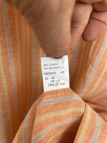 Pánská košile Wappen 65 % len 35 % bavlna