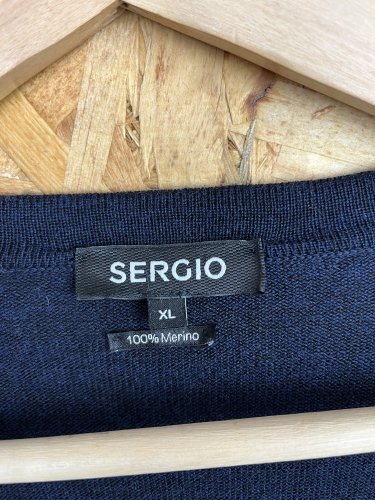 Pánský námořní kardigan Sergio 100 % merino vlna