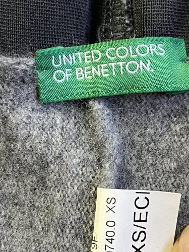 Měkoučká vlněná sukně Benetton 100 % vlna
