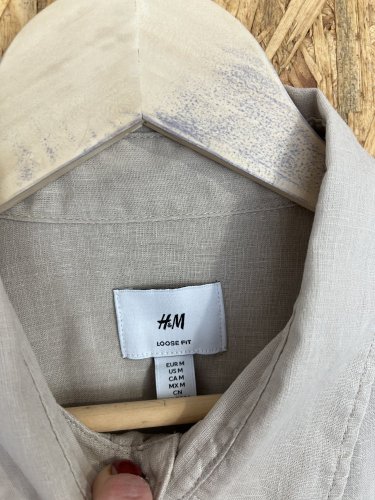Pánská košile H&M 52 % len 48 % bavlna