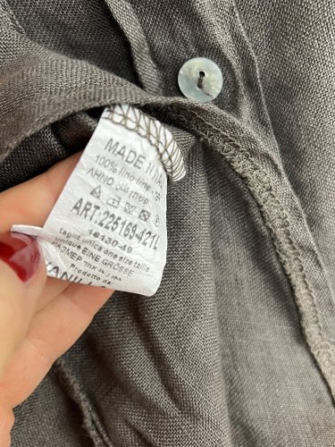 Oversize košile Made in Italy 100 % len
