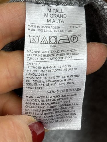 Pánská košile Old Navy 55 % len 45 % bavlna
