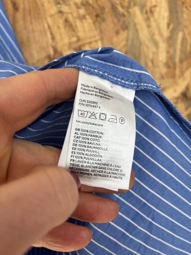 Prodloužená košile H&M 100 % bavlna