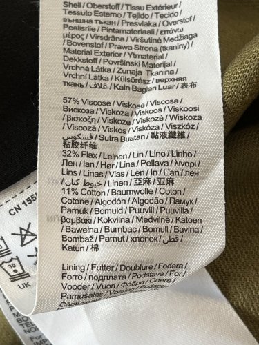Přírodní sukně Esprit 57 % viskoza 32 % len 11 % bavlna