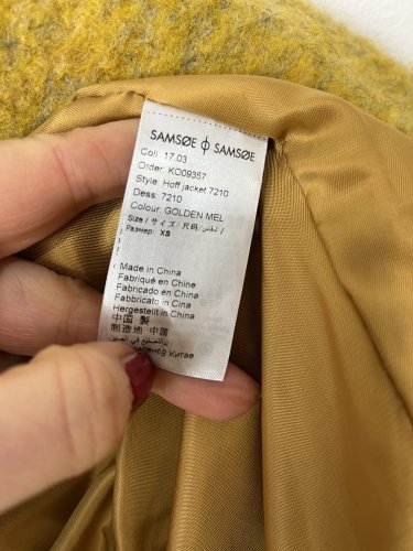 Vlněný kabát Samsoe & Samsoe 38 % vlna