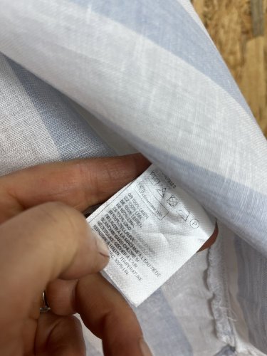 Lněná košile H&M 100 % len