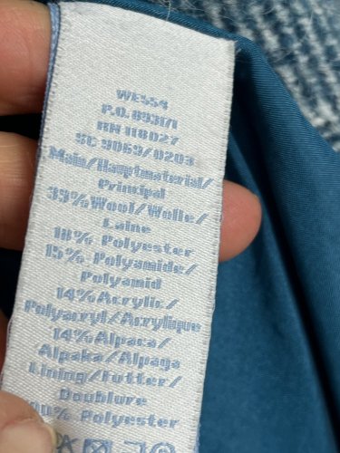 Kabát Boden 33 % vlna 14 % alpaka