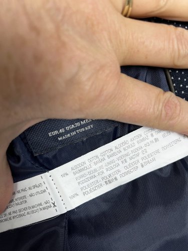Pánské námořní sako ZARA 100 % bavlna