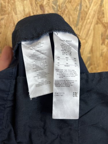 Námořní kalhoty Armani 98 % bavlna