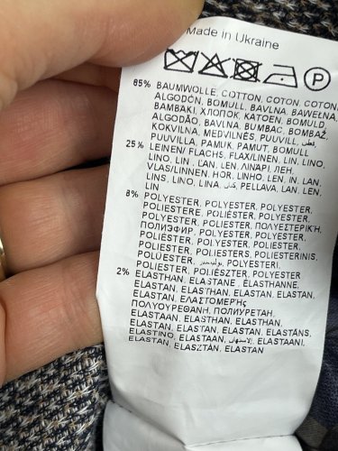 Sportovní sako Alpin 85 % bavlna 25 % len