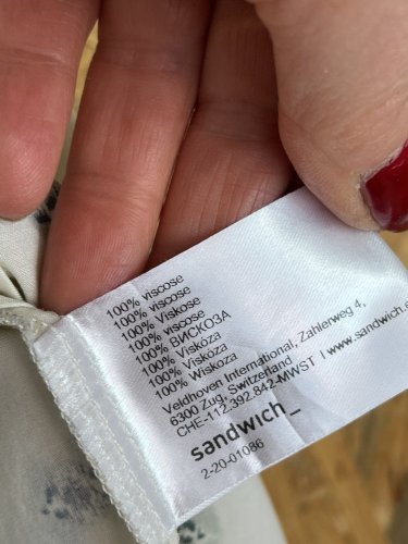 Košile sandwich 100 % viskoza