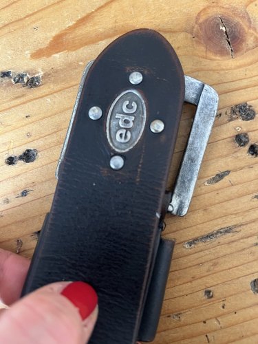 Kožený pásek edc 100 % kůže