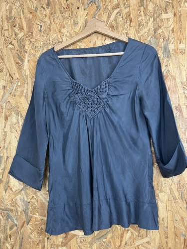 Hedvábná tunika Made in Italy s podílem hedvábí