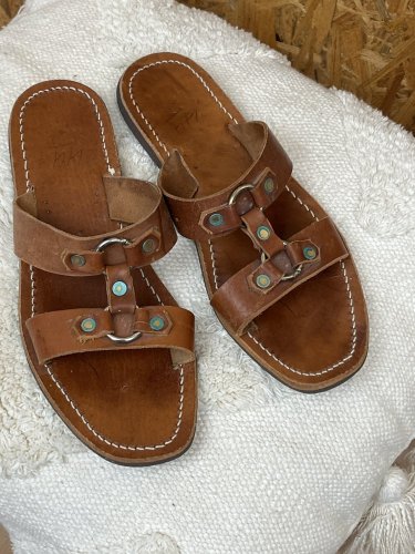 Kožené pantofle Handmade 100 % kůže