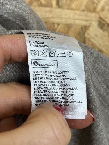 Pánská košile H&M 52 % len 48 % bavlna