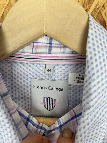 Bavlněná košile Franco Callegari 100 % bavlna