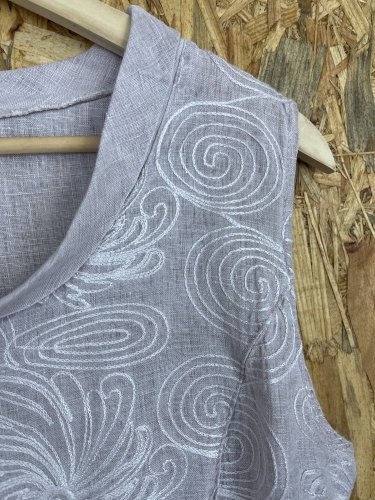 Lněný top Made in Italy 100 % len