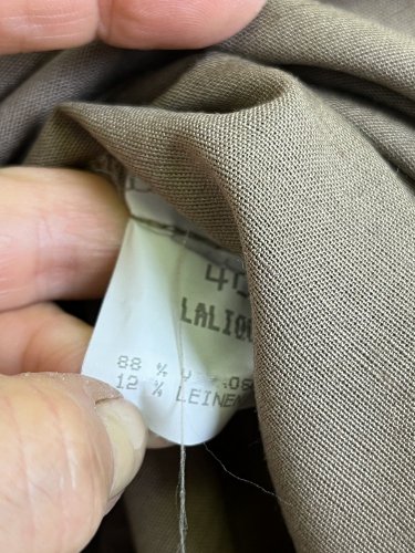 Vintage šaty Lalique 88 % viskoza 12 % len