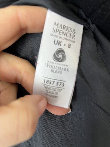Vlněný kabát Marks&Spencer 80 % vlna
