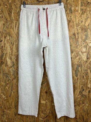 Přírodní kalhoty H&M 52 % len 48 % bavlna