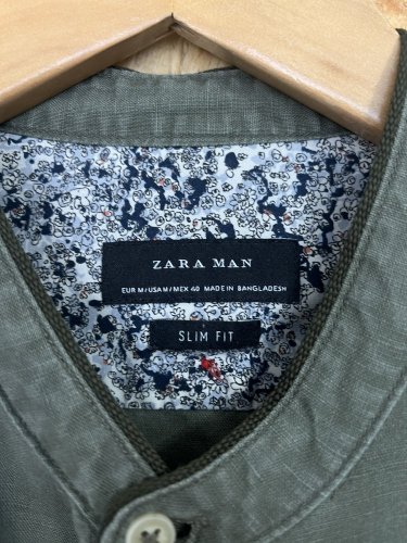 Pánská košile ZARA 55 % len 45 % bavlna