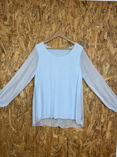 Hedvábná tunika Made in Italy s podílem hedvábí