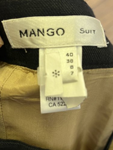 Lněná sukně Mango 100 % len