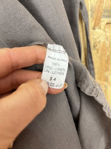 Lněné šaty Made in Italy 100 % len