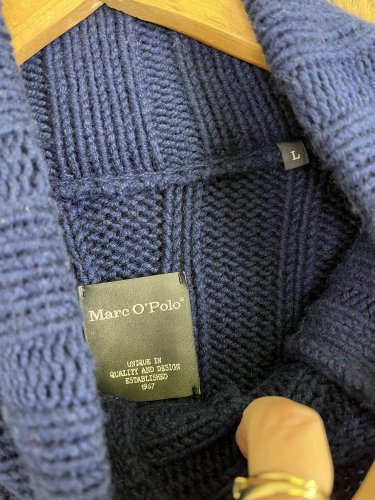 Pánský námořní svetr Marc O`Polo 55 % vlna 45 % bavlna