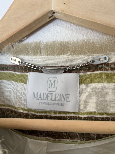 Luxusní sako Madeleine 42 % len 24 % bavlna