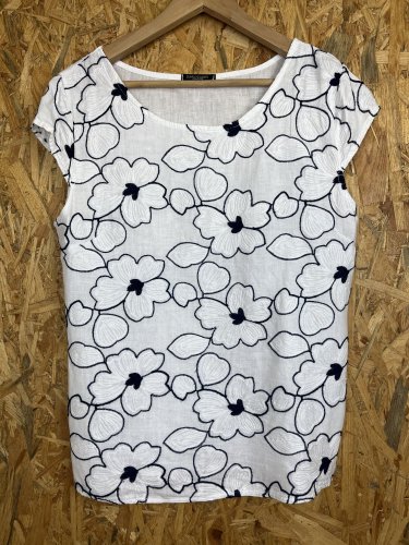 Lněná tunika Made in Italy 95 % len 5 % bavlna