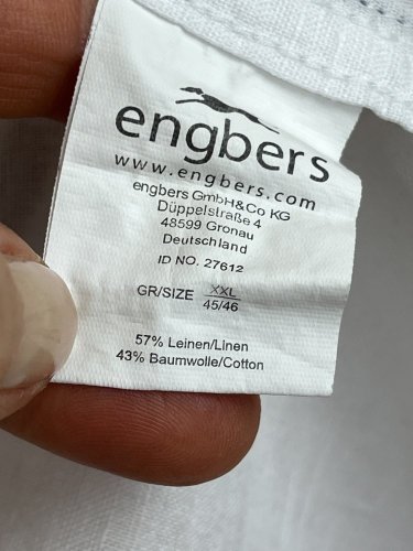 Pánská košile Engbers 57 % len 43 % bavlna