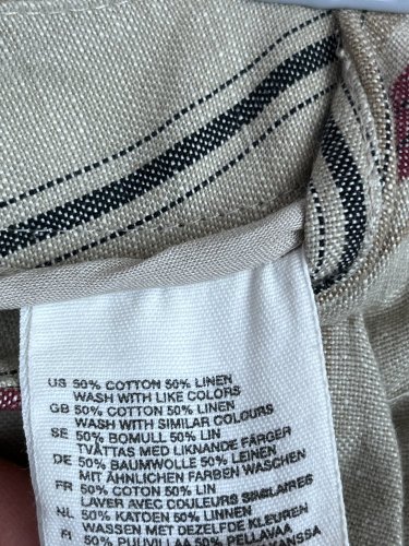 Široké kalhoty H&M 50 % len 50 % bavlna