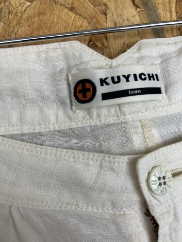 Široké kalhoty Kuyichi 100 % len