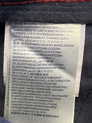Námořní kalhoty Tommy Hilfiger 97 % bavlna