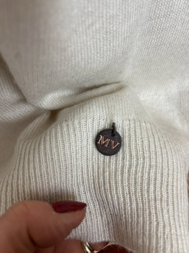 Prodloužený svetr Made in Germany s podílem kašmíru, vlny a polyamidu