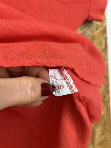 Oversize tunika Made in Italy 100 % len