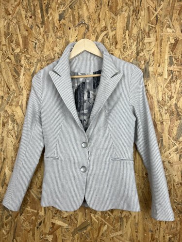 Bavlněné sako Made in Italy s podílem bavlny a elastanu
