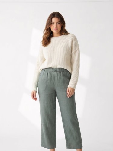 Oversize kalhoty Benetton 100 % len