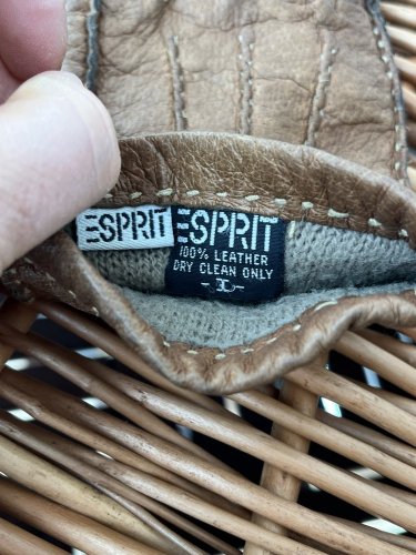 Kožené rukavice Esprit 100 % kůže