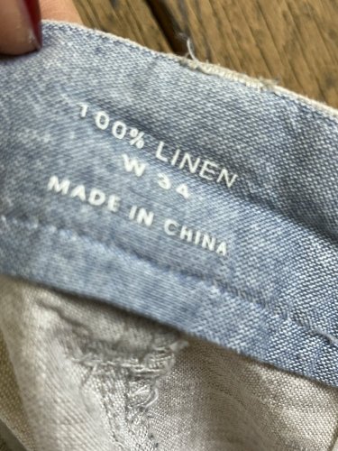 Pánské lněné kraťasy Made in China 100 % len