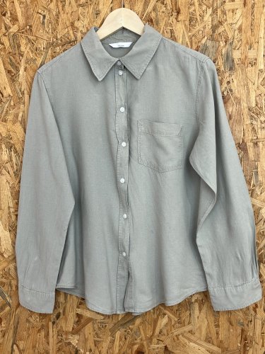 Přírodní košile H&M s podílem bavlny a lnu