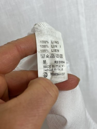 Lněné šaty Made in Italy 100 % len