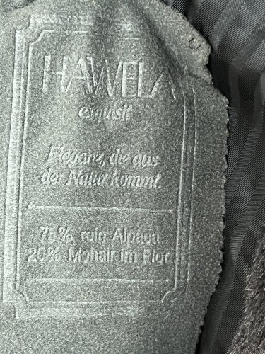 Luxusní kožich Hawela 75 % alpaka 25 % mohér