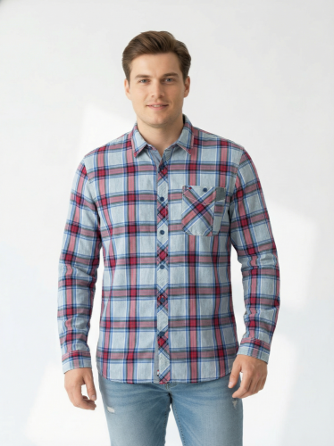 Kostkovaná košile Tommy Hilfiger 100 % bavlna