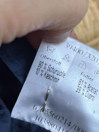 Námořní sukně René Lezard 90 % vlna 10 % kašmír