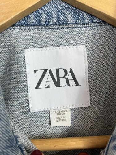 Dětská riflová bunda Zara 100 % bavlna